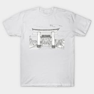Tori Gate Sketch, Japan T-Shirt